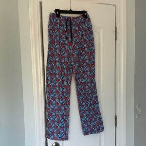 Vineyard Vines Red and Blue Baseball Print PJ Pants